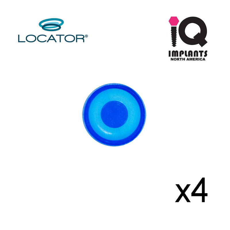 Locator Genuine Original Replacement Male Retention Inserts Caps, Standard, Extra Light, Blue 1.5lbs (4-Pack)