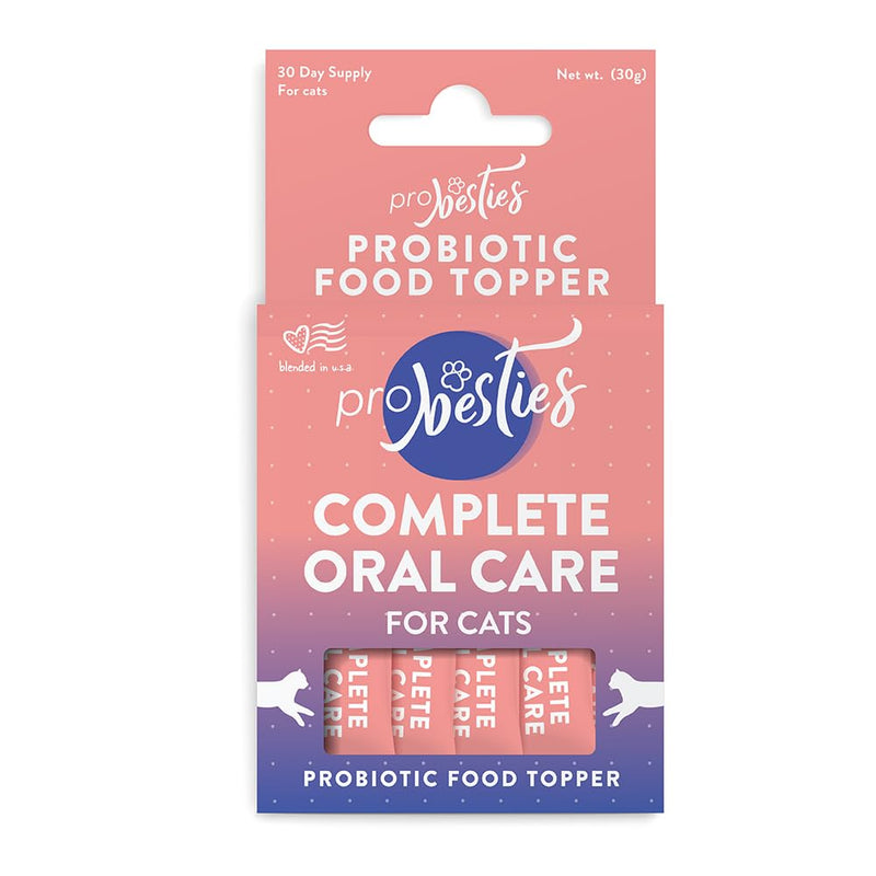 Complete Oral Care for Cats, Probiotic Food Topper for Cat Dental Care, Bad Breath Treatment for Cats