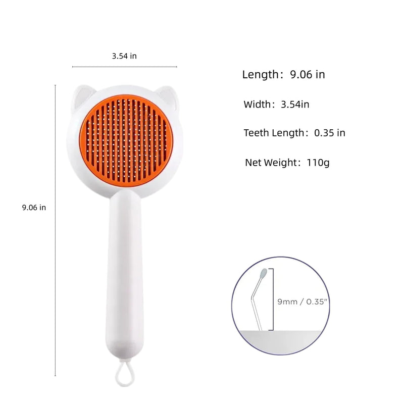 Cat Brush for Shedding, Self-Cleaning Brush for Pet Hair Removal, Cat Hair Brush Remover for Long and Short Haired Cats and Dogs, Self-Cleaning Grooming Tool - BeesActive Australia