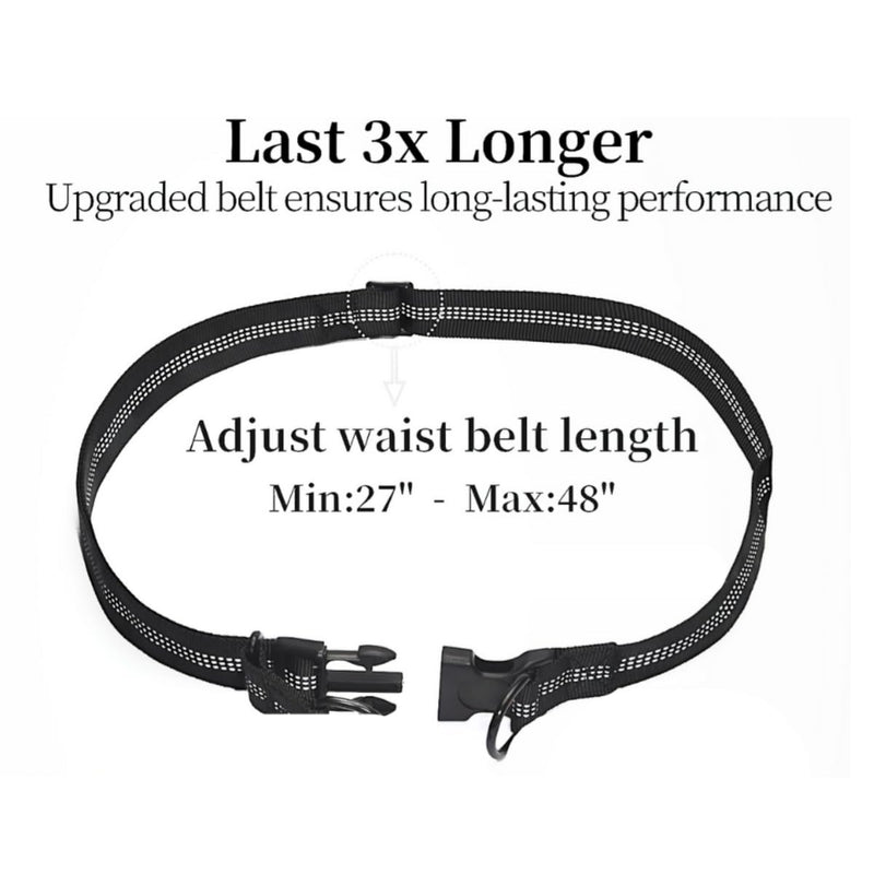 Hands Free Dog Leash with Zipper Pouch, Dual Padded Handles & Durable Bungee Dog Leash for Walking, Jogging, Running and Hiking - BeesActive Australia