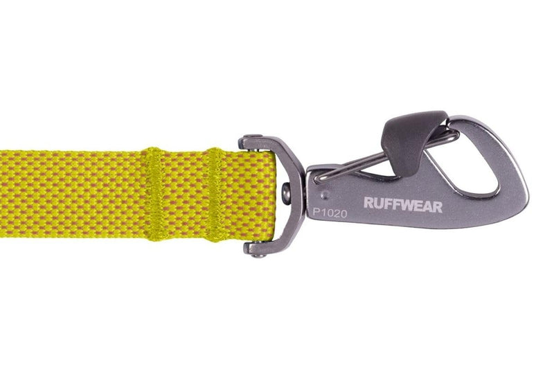 Ruffwear, Flagline Dog Leash, Lightweight Hands‑Free 6.5 ft Lead, Adjustable Waist‑Worn or Handheld, Lockable Swivel Crux Clip, Low‑Profile Pick‑Up Bag Stash Pocket, Lichen Green