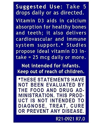QNL D3 Gold - Vitamin D Liquid Drops - Bone Strength Supplement - Offers Cardiovascular & Immune Support - Premium Health & Wellness Product - 0.43 fl oz (2 Pack)