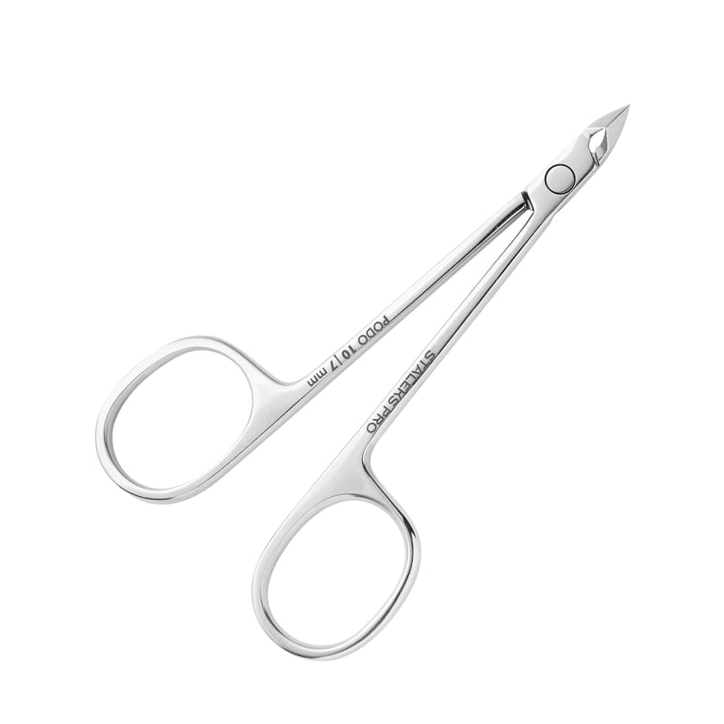 Staleks PODO 10 Podology Scissors-Style Nippers – 7 mm Blades with Heel – Beveled Straight Tips – Ideal for Corns, Calluses, and Cuticle Processing - BeesActive Australia