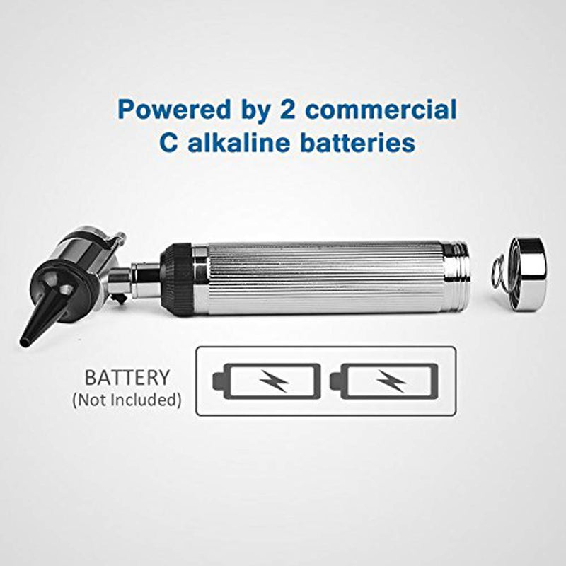 Ear Otoscope Kit - 4X Magnifying Ear Scope with Lights Endoscope Diagnostic Medical Instrument Otoscope - 3 Speculum Tips Inspect Ear for Children, Adults, Doctors, Veterinary, Pets Screening - BeesActive Australia