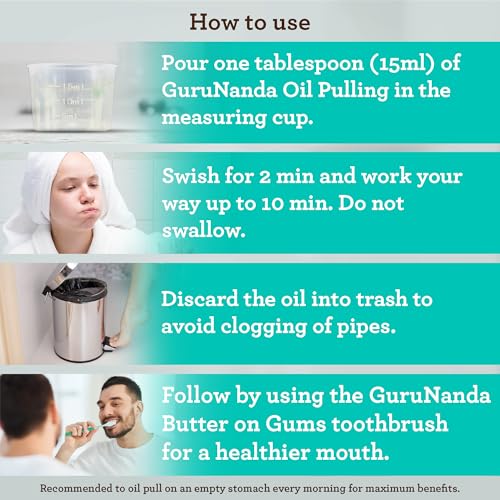 GuruNanda Complete Whitening Kit – 7-Day Whitening Trays + CocoMint Oil Pulling 16 Oz for Enhanced Oral Care, for Deep Clean, Fresh Breath & Brighter Teeth