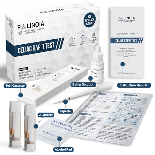 Rapid & Accurate Gluten Sensitivity Test Kit for Coeliac Disease - Allergy Detection (RUO)