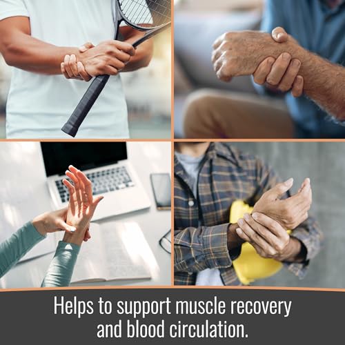 Heelbo Active Universal Support Wrist Compression Brace | Carpal Tunnel Wrist Brace Night Support | Unisex| Left Hand & Right hand for Pain Relief & Injury Recovery
