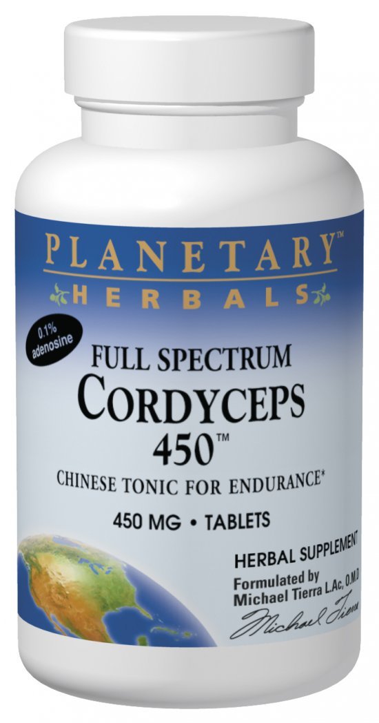 Planetary Herbals Full Spectrum Cordyceps 450 mg, 60 Count