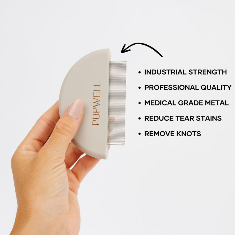 Detailer Comb for Removing Tear Stains, Crust, and Eye Mucus and Small Tangles - BeesActive Australia