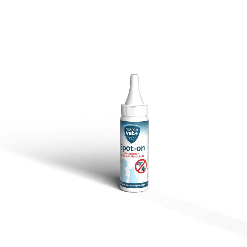Marsavet Spot-on Natural Tick and Flea Protection for Pets 50ml, flea and tick repellent for cats and dogs, birds and rodents, for all ages and breeds - BeesActive Australia