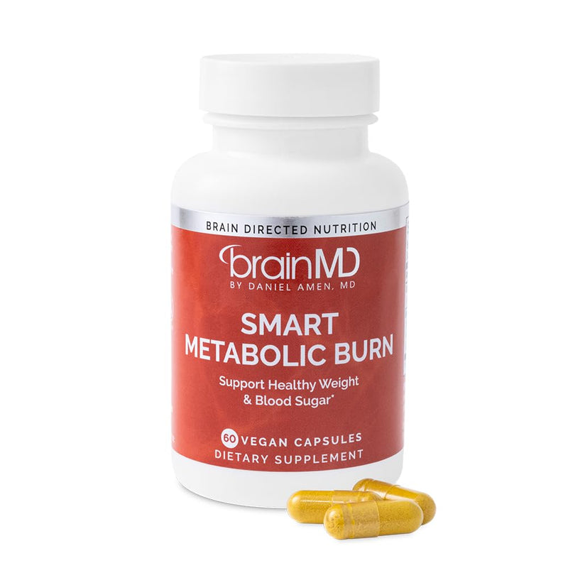 BrainMD Smart Metabolic Burn Weight Management, 60 Capsules | Dietary supplement in capsule form for daily use, formulated to support energy and appetite control with 30 servings