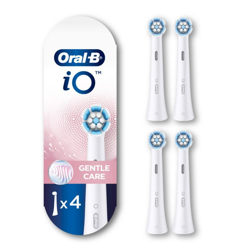 Oral-B iO Series Gentle Care Electric Toothbrush Replacement Brush Heads for an Oral-B Electric Toothbrush, 4 Count, White 1 Count (Pack of 4) - BeesActive Australia