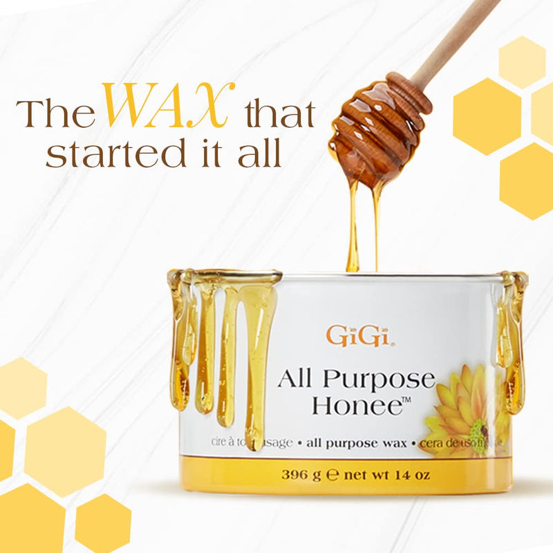 GiGi All Purpose Honee Hair Removal Soft Wax for All Skin and Hair Types, 14 oz 14 Ounce (Pack of 1) - BeesActive Australia