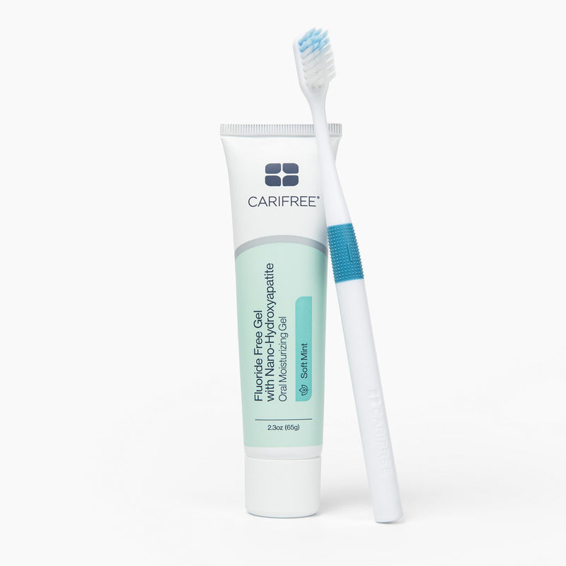 CariFree Fluoride Free Gel, Mint Flavored, Nano Hydroxyapatite Toothpaste, Neutralizes pH, Freshens Breath & Moistens Mouth, Dentist Recommended for Oral Care, (2.3 Ounce (Pack of 2), Soft Mint 2.3 Ounce (Pack of 2) - BeesActive Australia