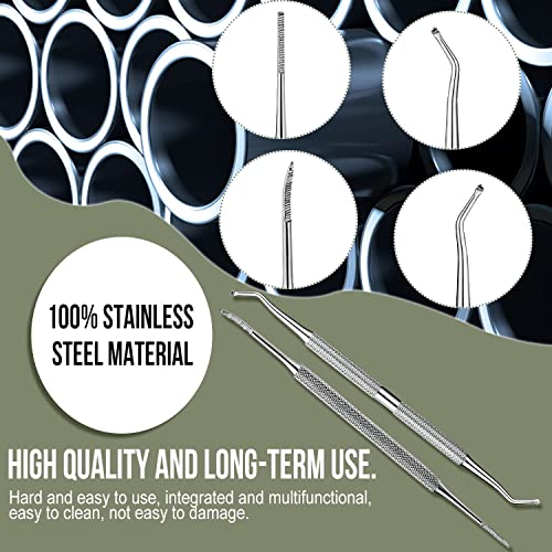 FAMILIFE Manicure Set, Nail Kit 11 in 1 pedicure kit Stainless Steel Mens Manicure Kit Leather Pedicure Tools and 100% Stainless Steel Ingrown Toenail File and Lifter Double Sided with Storage Case