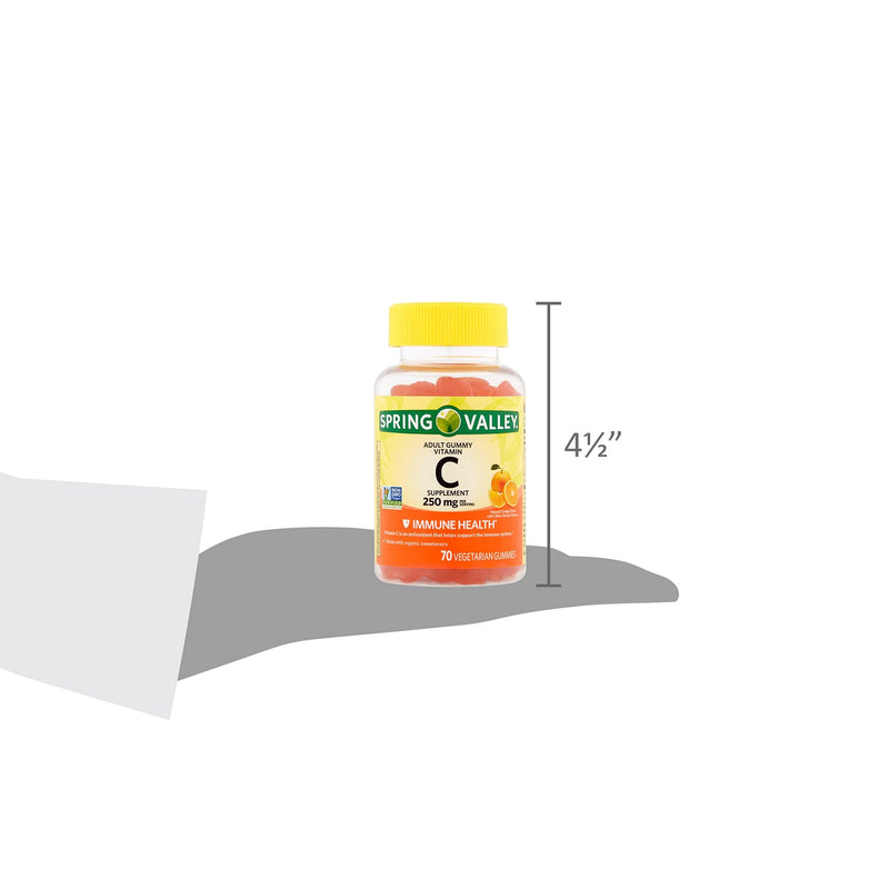 Spring Valley - Gummie Vitamin C 240 mg, 70 Orange Gummies 1