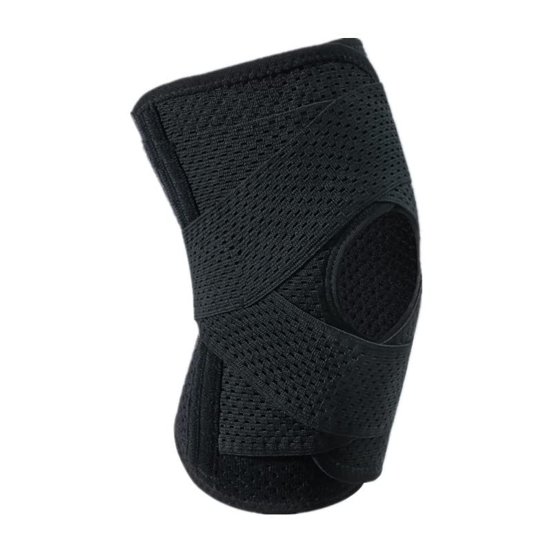 Knee Brace for Knee Pain, Compression Knee Support with Side Stabilizers for Women and Men, Knee Pad for Meniscus Tear Relief,Running, Workout (Black，XL) Black，XL