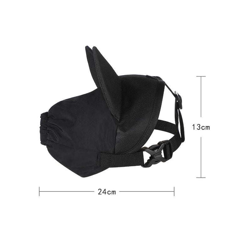 ITODA Dog Calming Muzzle Pet Eye Cover Adjustable Dog Blindfold Shading Anti-Anxiety Eye Cover for Grooming Anti Car Sickness M