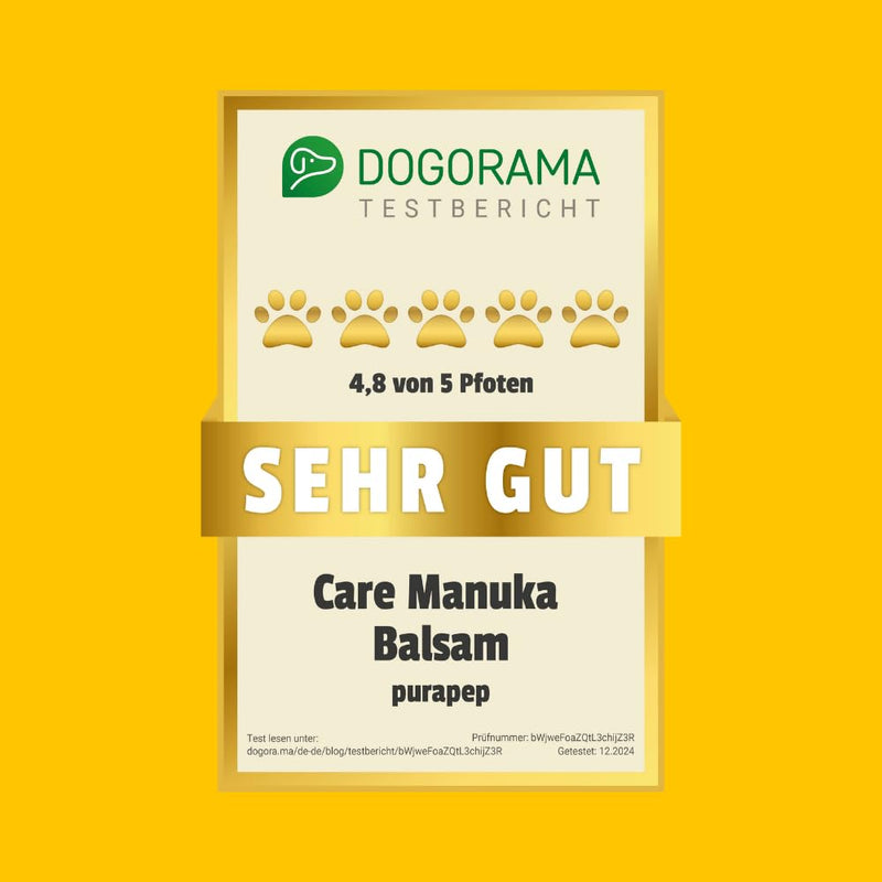 purapep Care - Manuka balm for dogs and cats - care, regeneration and protection for stressed and irritated skin and paws of your four-legged friends - 50ml - BeesActive Australia
