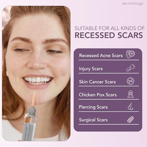 Dermaflage Scar Filler, Refill Applicator Bronze Dark