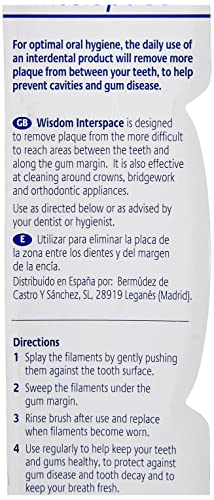 Wisdom Interdental Interspace Brush 1 Count (Pack of 1)