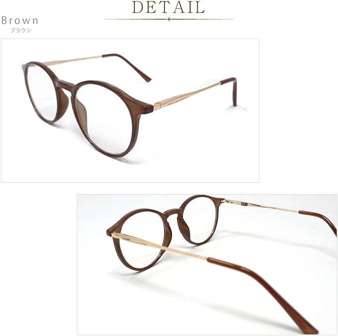 [Bigrad] Stylish reading glasses with case BE1020 3 colors Trendy colors and Boston shape are fashionable The light color of the case is cute -  Australia