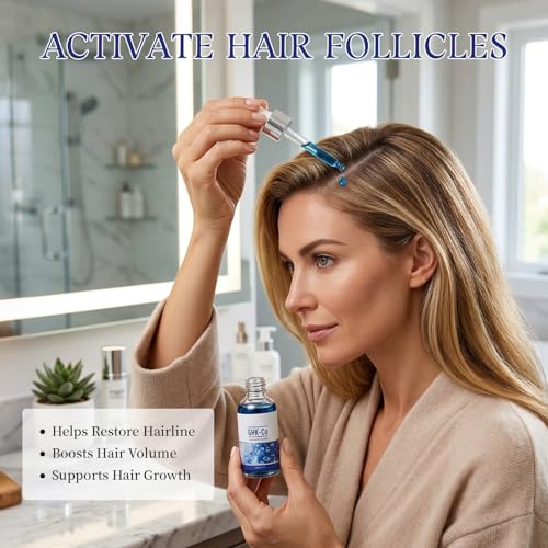 GHK-Cu Copper Peptide Hair Growth Serum for Thinning Hair, Men & Women