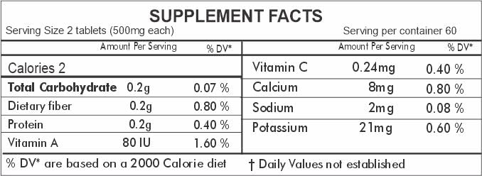 HERBAL HILLS Alfalfa Tablets | 120 Count | Source of Vitamin A | Natural Green Superfoods 120 Count (Pack of 1)