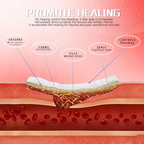 Soluble Hemostatic Gauze,4"X4" Quick Clot Combat Gauze Pads Pack of 10