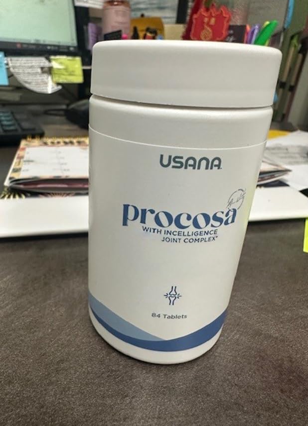 USANA - Procosa with InCelligence - 84 Tablets - 28-Day Supply | Includes Vegetarian Glucosamine HCl, Meriva Curcumin, Vitamin C and Plant-Based Blend With InCelligence For Daily Routine