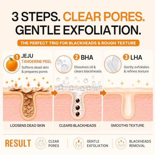 Gyulpi BHA Jelly to Foam Cleanser, Blackheads, Whiteheads Removal, Exfoliation, BHA + LHA + Jeju Tangerine Peel Korean Face Wash, salicylic acid cleanser, Gentle Deep Cleanser 3.38 fl oz 100ml Gyulpi BHA Pack Cleanser