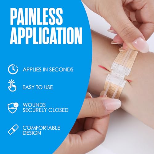 Zip Stitch, Wound Closure Kit, Butterfly Bandages, Zip Tie Bandages 4 Pack