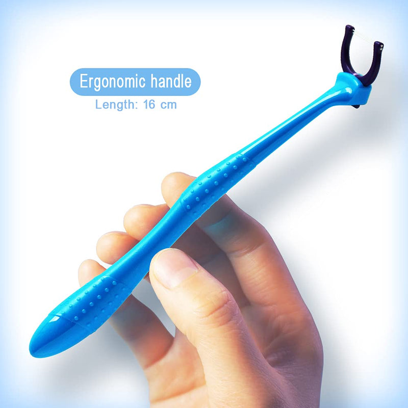 T.Smile Evolutionary Clean Dental Flossers, Kit of Refills Plus Long Handle (2 Handles + 200 Refills) 2 Handles + 200 Refills - BeesActive Australia
