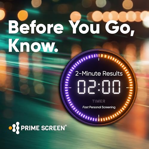 Prime Screen Saliva Alcohol Test Strip, High Accurate Home Test, Result in 2 Minutes - 10 Tests