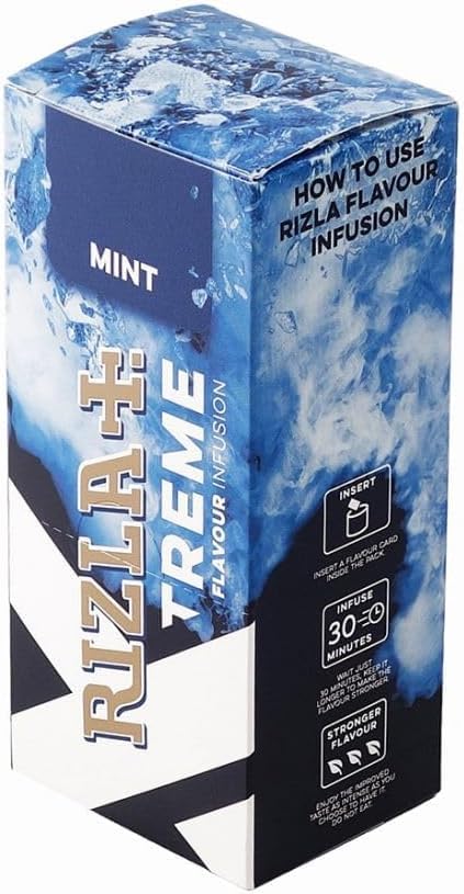 RIZLA Flavour Cards, Mint Flavour Pack of 25 Cards