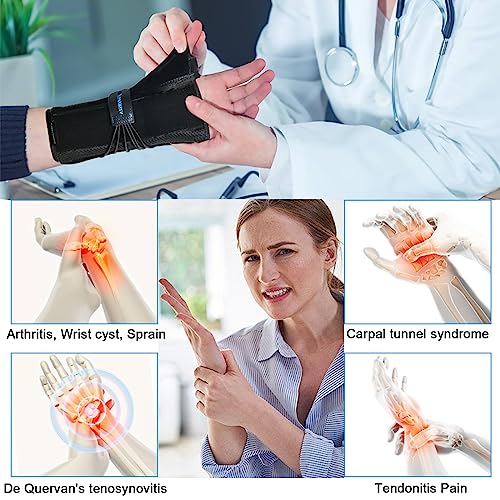 VISKONDA Wrist Brace with Thumb Spica Splint Support for De Quervain's Tenosynovitis,Carpal Tunnel Syndrome,Arthritis,Wrist ganglion cyst,Sprains&Forearm Support Cast(Right Hand,Small) Small Right Hand