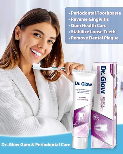 Dr. Glow Gum Disease Toothpaste 3.52oz + Adult Cavity Repair Toothpaste 3.52oz