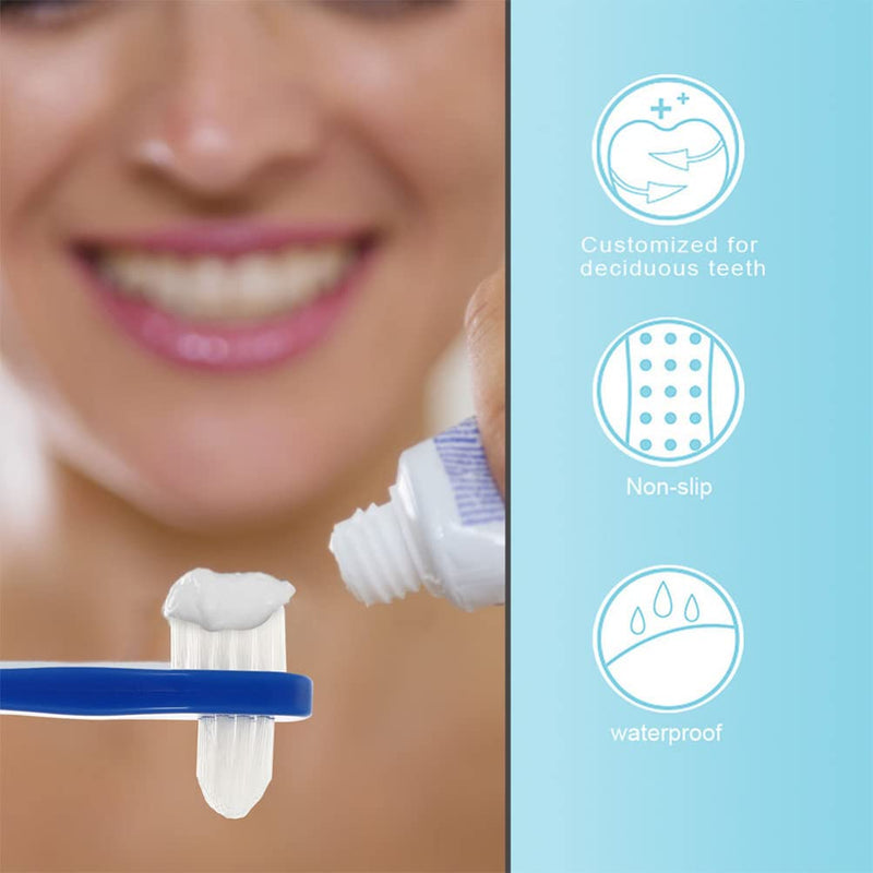 Beavorty 2pcs False Toothbrush Dual Head Denture Brush Denture Brush Toothbrush Denture Toothpaste Toothbrush Cleaner Hard Bulk Toothbrush Denture Care Toothbrush Accessories Comfortable pp - BeesActive Australia