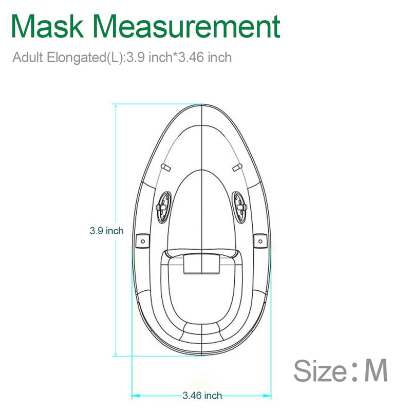 3 Packs Pediatric Standard Oxygen Mask with 6.6' Tubing and Adjustable Elastic Strap Size M M-3pack - BeesActive Australia
