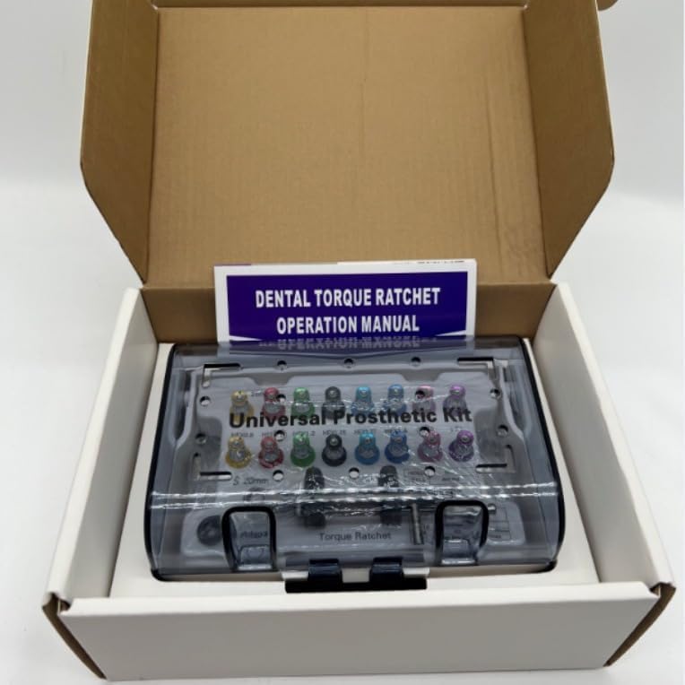Dental Implant Torque Wrench Set, Autoclavable Universal Prosthetic Kit