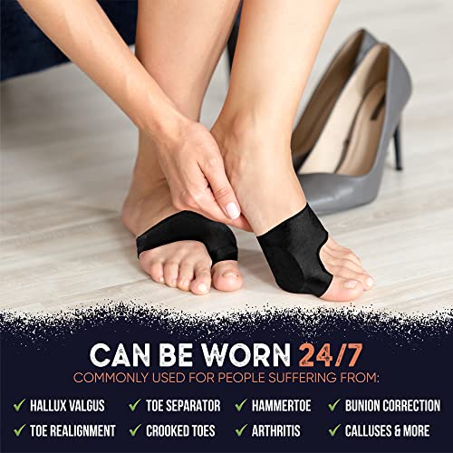 Copper Joe Bunion Sleeve for Women & Men – Copper-Infused Big Toe Compression Support for Hallux Valgus & Bunion Discomfort (2X-Large) 2X-Large