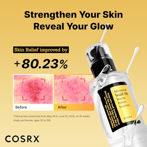 COSRX Snail Mucin 96% Repairing Serum for Sooothing & Hydrating 3.38 oz. 100 mL/3.38 Fl Oz (Pack of 1)