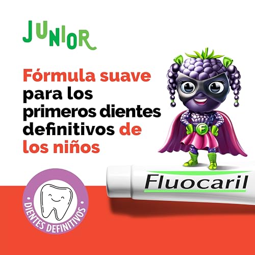 Fluocaril - Pasta de Dientes Junior 6-12 Años Frutos Rojos 2x75ml
