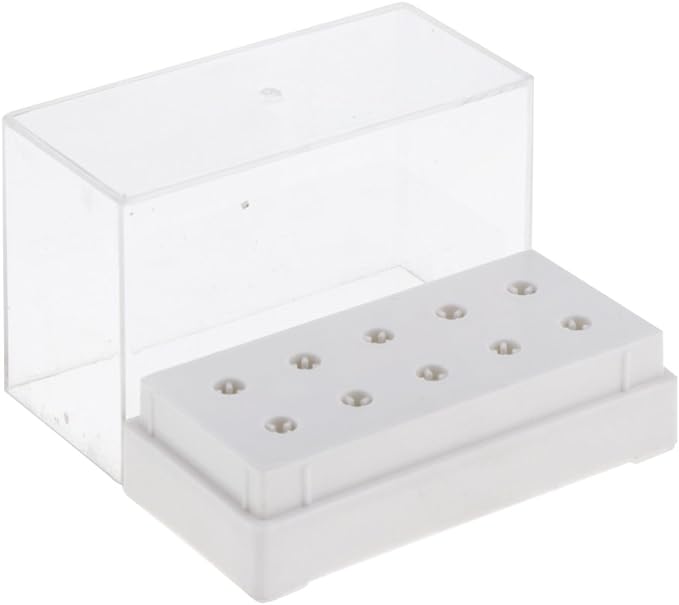 Milageto Nail Drill Bit Holder Drill Bit Stand for Nail Machine Display Organizer Available in 2 Colors - White - BeesActive Australia