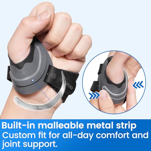 Velpeau CMC Thumb Brace for Osteoarthritis, CMC Joint Pain Relief, Left S Black-Left Hand Small