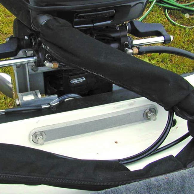 T-H Marine Heavy-Duty 6061 Aluminum Transom Support Plate - High-Performance Boat Engine Support, Durable Load Distribution for Marine Use, Standard Lower Bolt Hole Support