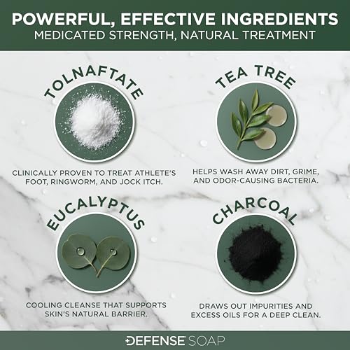 Defense Antifungal Bar Soap 2-Pack 4.2 Ounce (Pack of 2) Bar Only