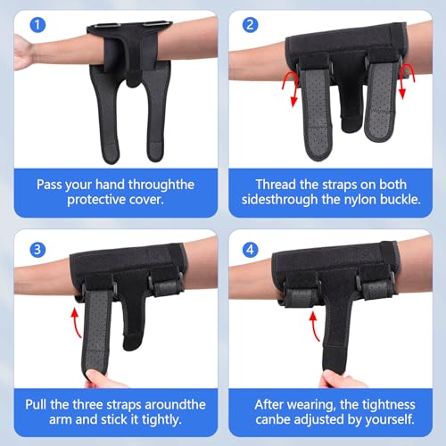 Cozyhealth Elbow Brace Comfortable Night Sleep, Cubital Tunnel Syndrome, Ulnar Nerve Entrapment with Compression Sleeve Immobilizer, 2 Removable Metal Splints Pain Relief for Men and Women (Medium) Medium
