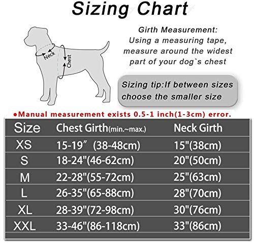 Dog Harness,No-Pull Service Dog Harness with Handle Adjustable Outdoor Pet Dog Vest 3M Reflective Nylon Material Vest for Breeds,Easy Control for Small Medium Large Dogs Red - BeesActive Australia