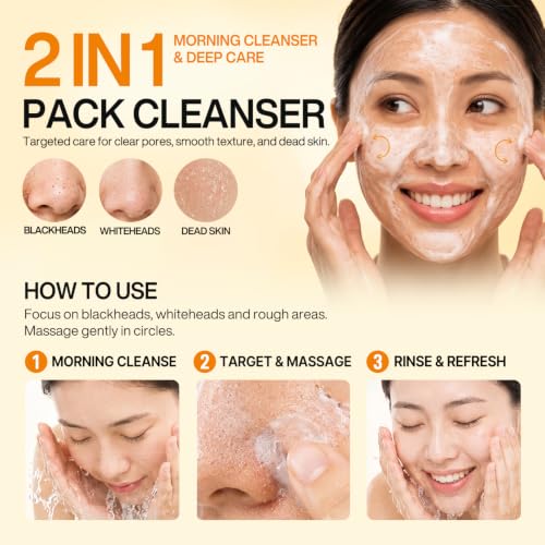 Gyulpi BHA Jelly to Foam Cleanser, Blackheads, Whiteheads Removal, Exfoliation, BHA + LHA + Jeju Tangerine Peel Korean Face Wash, salicylic acid cleanser, Gentle Deep Cleanser 3.38 fl oz 100ml Gyulpi BHA Pack Cleanser